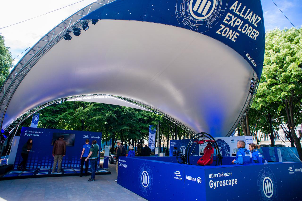 patrocinios Allianz aseguradora - Formula E Allianz Explorer Zone México